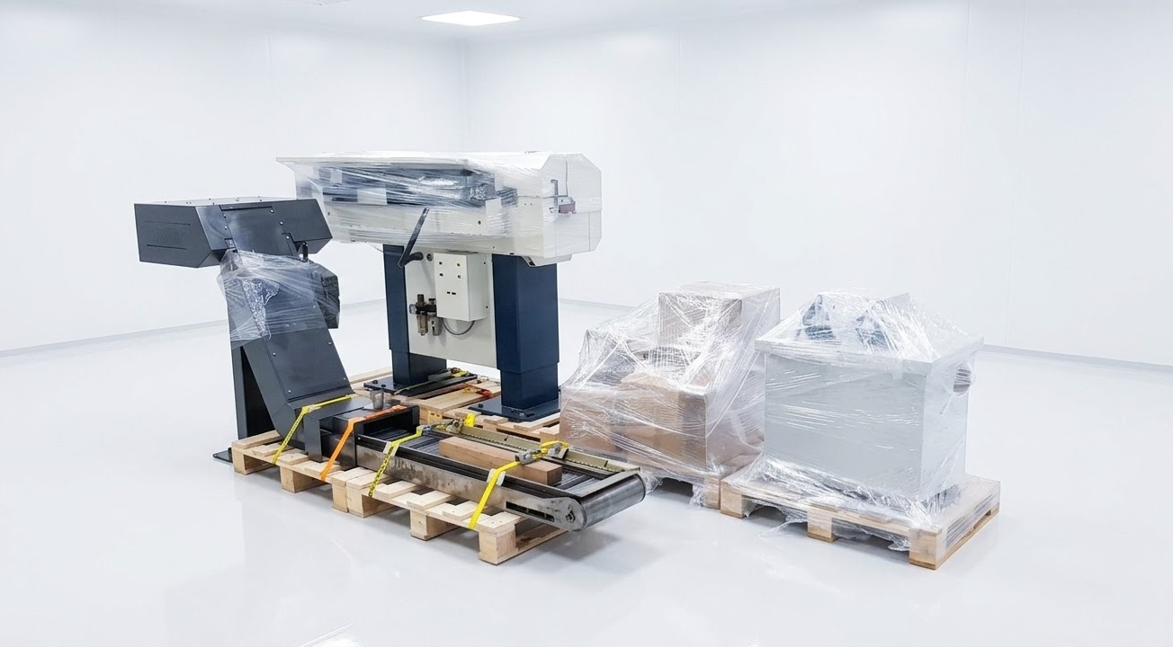 Tsugami CNC lathe with an attached bar feeder
