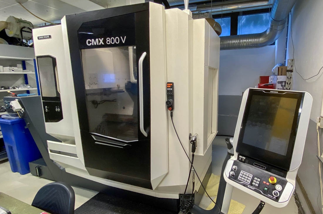 DMG MORI CMX 800 V vertical machining center during a valuation visit